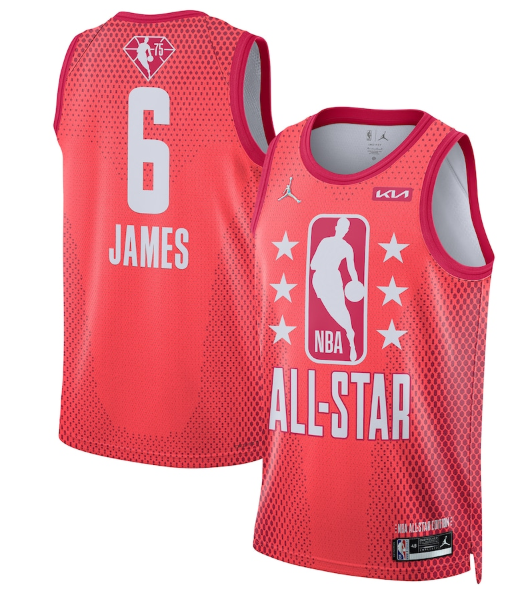 Men's 2022 All-Star #6 LeBron James Maroon Stitched Basketball Jersey Men's 2022 All-Star #6 LeBron James Maroon Stitched Basketball Jersey